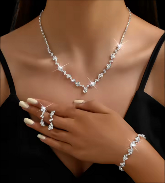 Lamiya silver four piece set