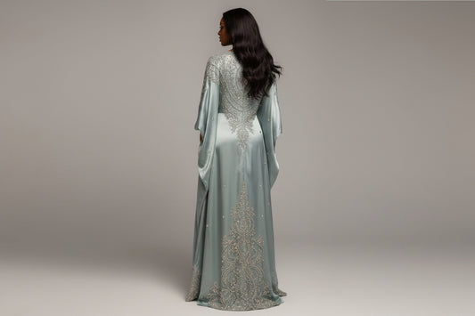 Hodan Silk-Satin Luxury crystal guest  Dirac